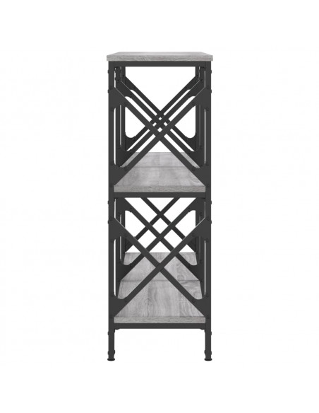 Tavolo Consolle Grigio Sonoma 100x28x80,5 cm Legno Multistrato