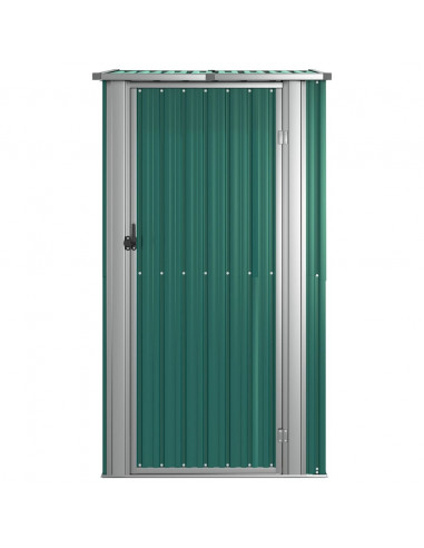 Capanno da Giardino Verde 118,5x97x209,5 cm in Acciaio Zincato