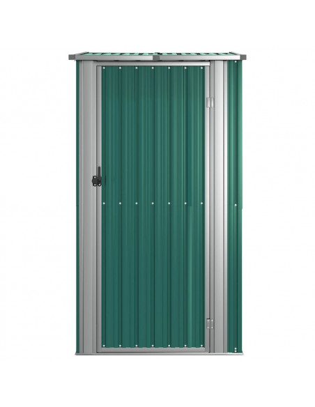 Capanno da Giardino Verde 118,5x97x209,5 cm in Acciaio Zincato
