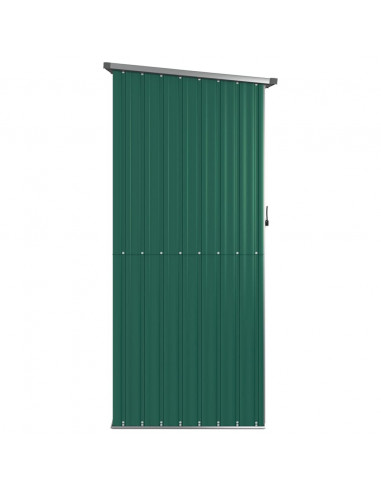 Capanno da Giardino Verde 118,5x97x209,5 cm in Acciaio Zincato