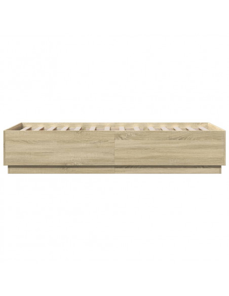 Giroletto Luci LED Rovere Sonoma 100x200cm in Legno Multistrato