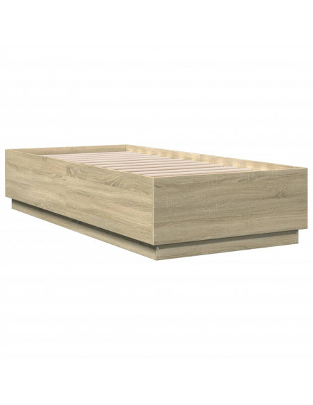 Giroletto Luci LED Rovere Sonoma 100x200cm in Legno Multistrato