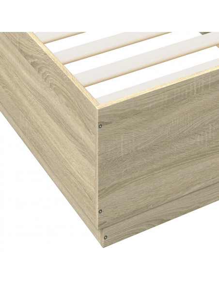 Giroletto Luci LED Rovere Sonoma 100x200cm in Legno Multistrato