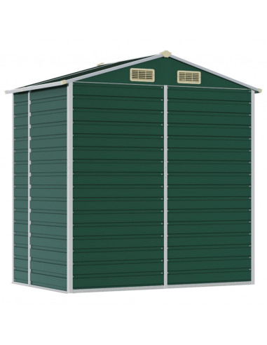 Capanno da Giardino Verde 191x130x198 cm in Acciaio Zincato