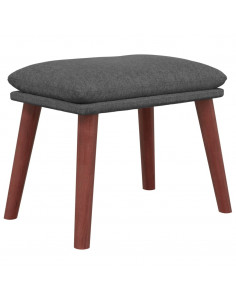 Poggiapiedi Grigio Scuro 45x29,5x35 cm in Tessuto 2
