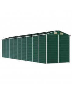 Capanno da Giardino Verde 191x810x198 cm in Acciaio Zincato 2