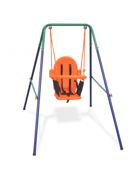 Set Altalena Bimbo con Imbracatura di Sicurezza Arancione