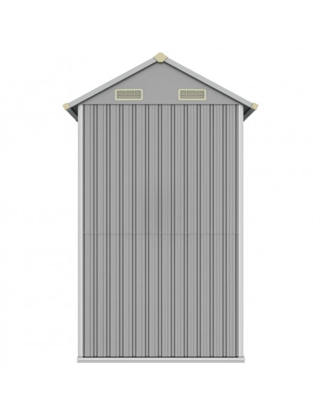 Capanno Giardino Grigio Chiaro 192x152,5x237cm Acciaio Zincato
