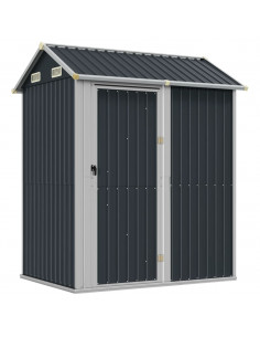 Capanno da Giardino Antracite 192x152,5x237cm Acciaio Zincato 2