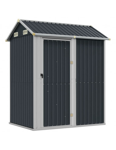 Capanno da Giardino Antracite 192x152,5x237cm Acciaio Zincato