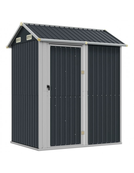Capanno da Giardino Antracite 192x152,5x237cm Acciaio Zincato