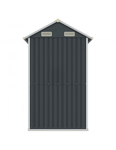 Capanno da Giardino Antracite 192x152,5x237cm Acciaio Zincato