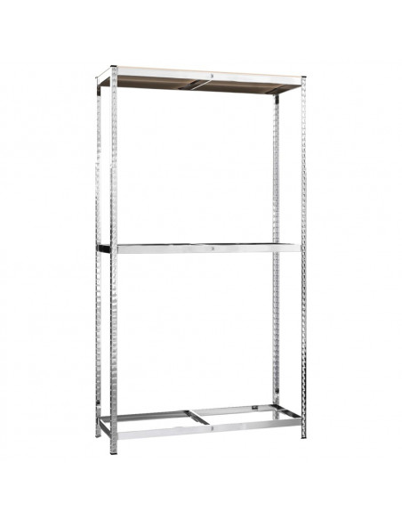 Portapneumatici a 2 Livelli Argento 110x40x180 cm in Acciaio