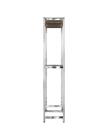 Portapneumatici a 2 Livelli Argento 110x40x180 cm in Acciaio