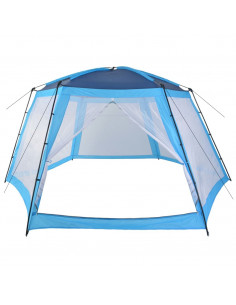 Tenda per Piscina in Tessuto 590x520x250 cm Blu 2