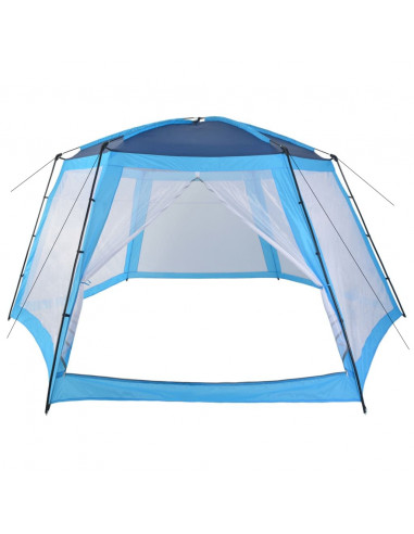 Tenda per Piscina in Tessuto 590x520x250 cm Blu