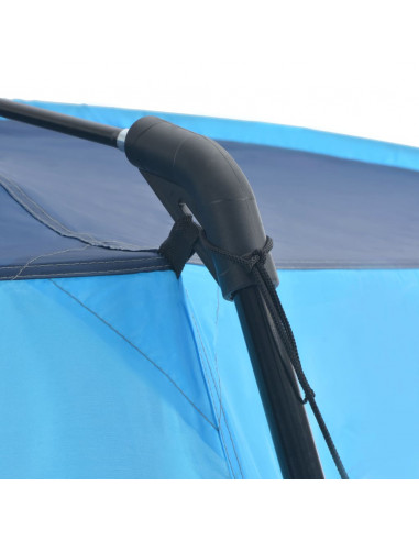 Tenda per Piscina in Tessuto 590x520x250 cm Blu