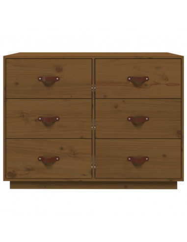 Credenza Miele 100x40x75 cm in Legno Massello di Pino