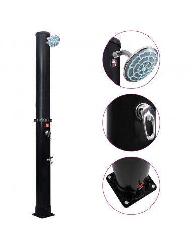 Outdoor Doccia Solare da Giardino con Soffione e Rubinetto 40 L