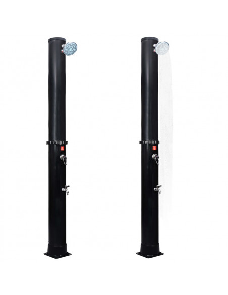 Outdoor Doccia Solare da Giardino con Soffione e Rubinetto 40 L