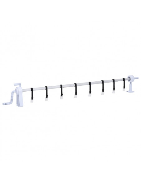 Rullo di Copertura per Piscina con Base in Plastica