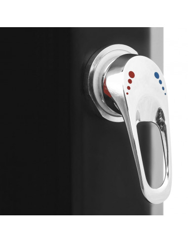 Outdoor Doccia Solare da Esterno con Soffione e Rubinetto 35 L Nero