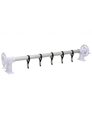 Rullo di Copertura per Piscina con Base in Plastica