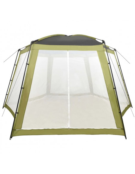 Tenda per Piscina in Tessuto 590x520x250 cm Verde