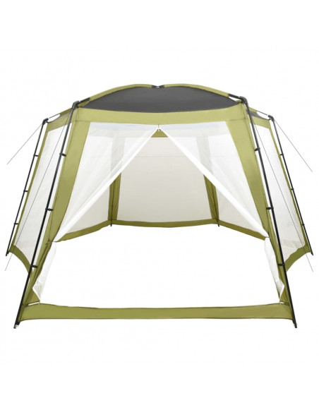 Tenda per Piscina in Tessuto 590x520x250 cm Verde