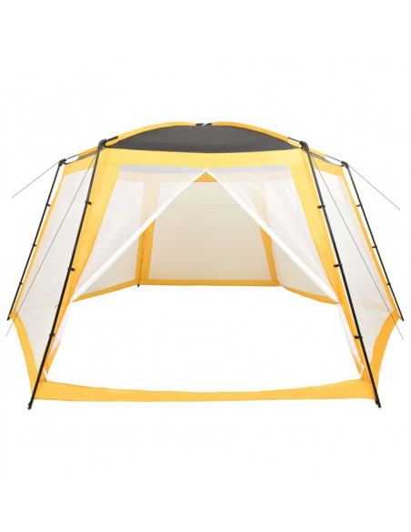 Tenda per Piscina in Tessuto 660x580x250 cm Gialla