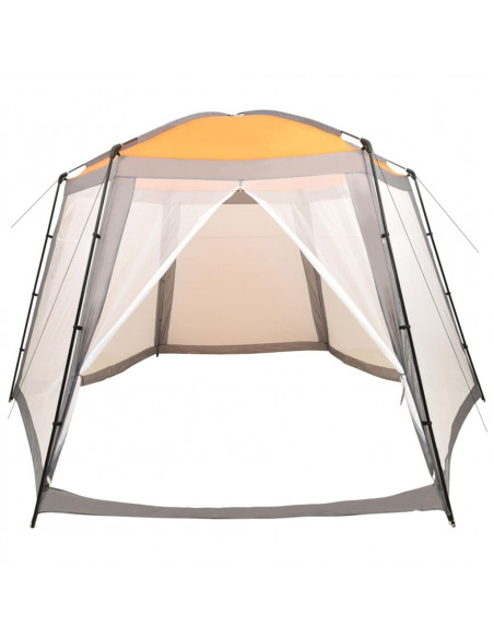 Tenda per Piscina in Tessuto 500x433x250 cm Grigia