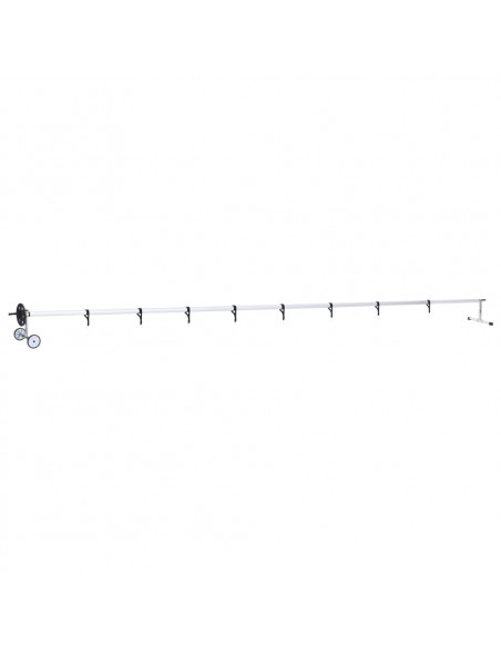 Rullo di Copertura per Piscina con Base in Acciaio Inox