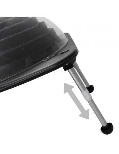 Riscaldatore Solare per Piscina 75x75x36 cm HDPE in Alluminio