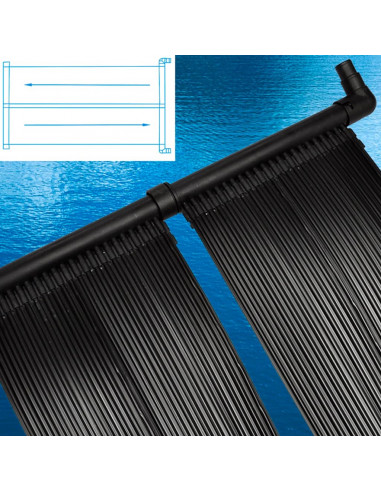 Pannelli Solari Riscaldatori per Piscina 4 pz 80x620 cm