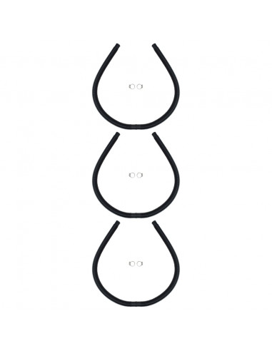 Pannelli Solari Termici Curvi per Piscina 3 pz 110x65 cm