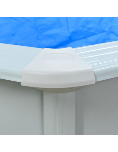 Piscina con Pompa Filtro a Sabbia e Scaletta 490x360x120 cm