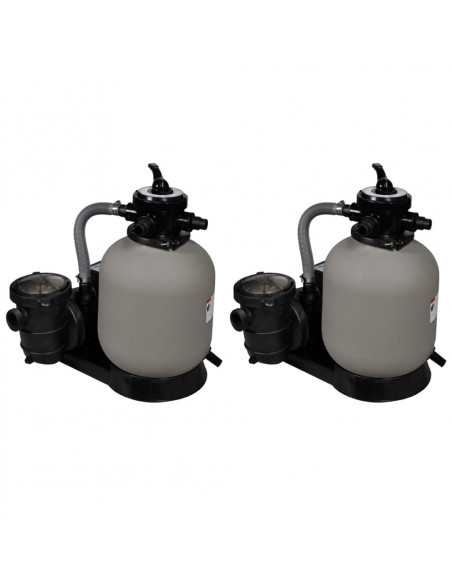 Pompa con Filtro a Sabbia 2 pz 600 W 17000 l/h