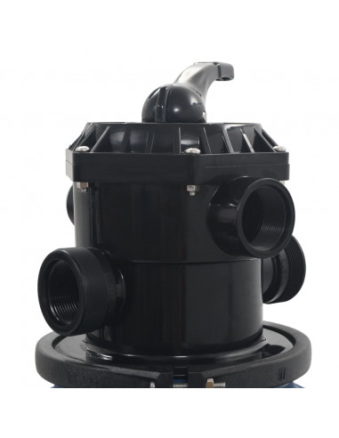 Filtro a Sabbia per Piscine Valvola a 6 Posizioni Blu 560 mm