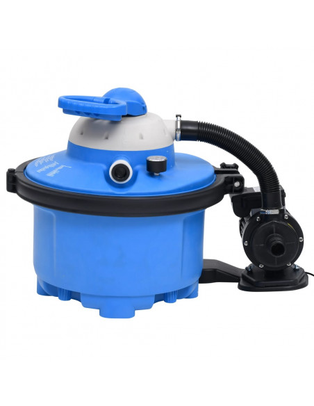 Pompa con Filtro a Sabbia Blu e Nera 385x620x432 mm 200W 25L