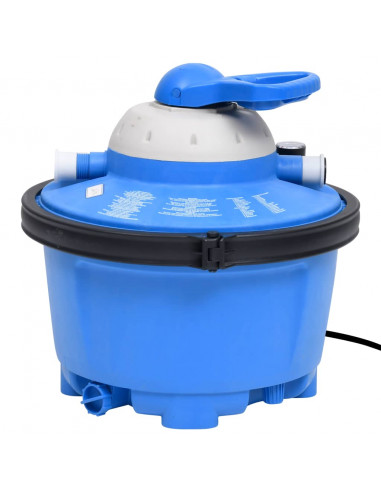 Pompa con Filtro a Sabbia Blu e Nera 385x620x432 mm 200W 25L
