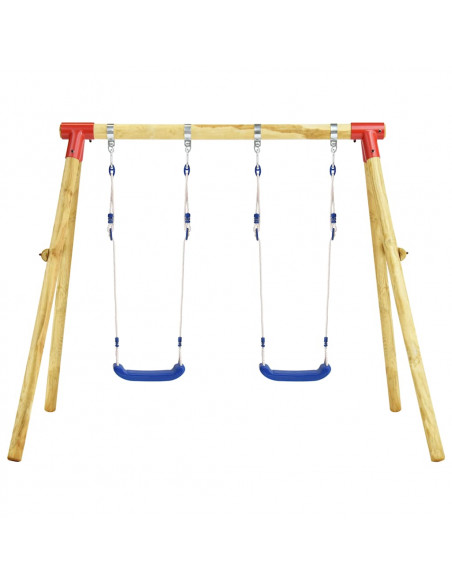 Set Altalena da Giardino 230x130x166 cm in Legno di Pino