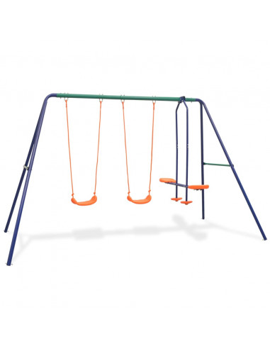 Set Altalene con 4 Sedili Arancione