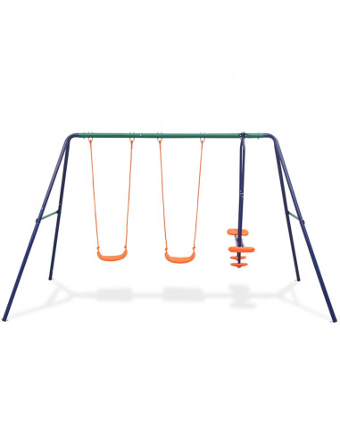 Set Altalene con 4 Sedili Arancione