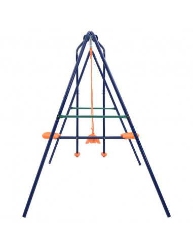 Set Altalene con 3 Sedili in Acciaio