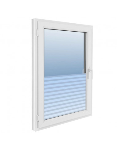 Pellicola per Finestra Design Smerigliato Strisce 0,9x5 m PVC