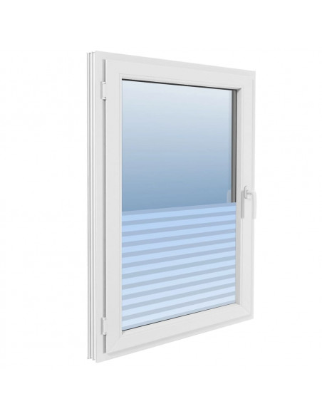 Pellicola per Finestra Design Smerigliato Strisce 0,9x5 m PVC