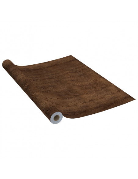 Pellicole Autoadesive per Porte 2 pz Rovere Moro 210x90 cm PVC