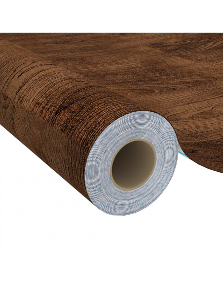 Pellicole Autoadesive per Porte 2 pz Rovere Moro 210x90 cm PVC