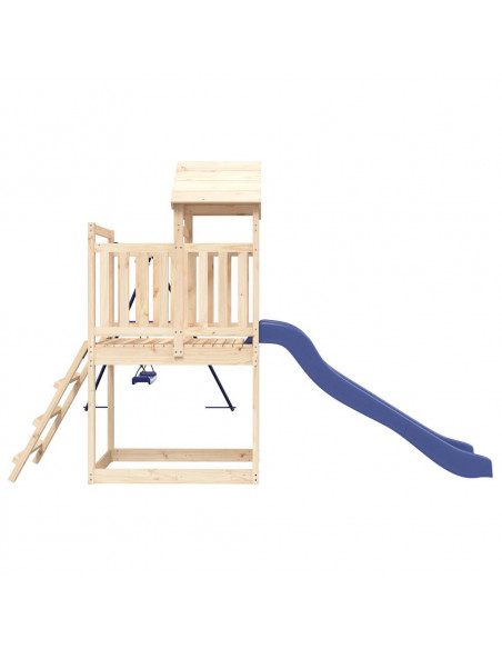 Set da Gioco da Esterno in Legno Massello di Pino