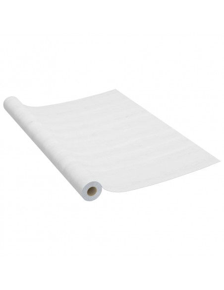 Pellicola Autoadesiva per Mobili Legno Bianco 500x90 cm in PVC